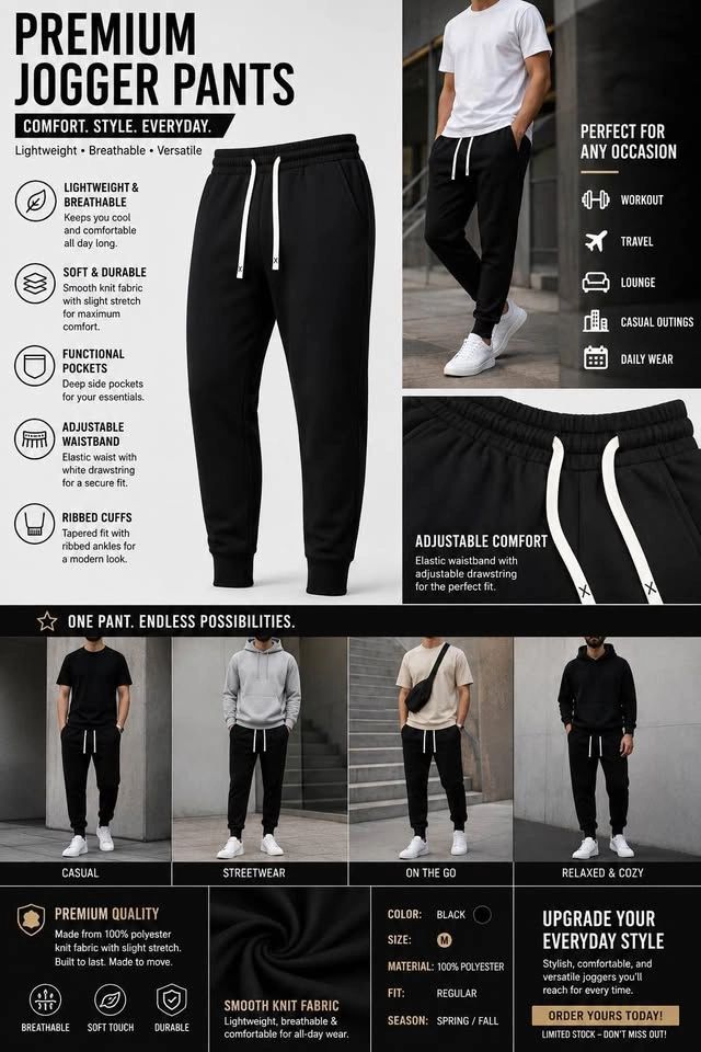Premium Jogger Pants - photo 5