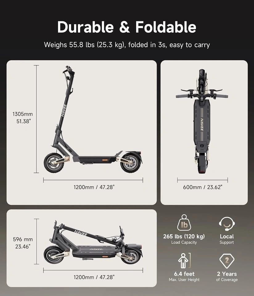 NAVEE ST3 Series Electric Scooter with Electric Bike Lock - photo 3