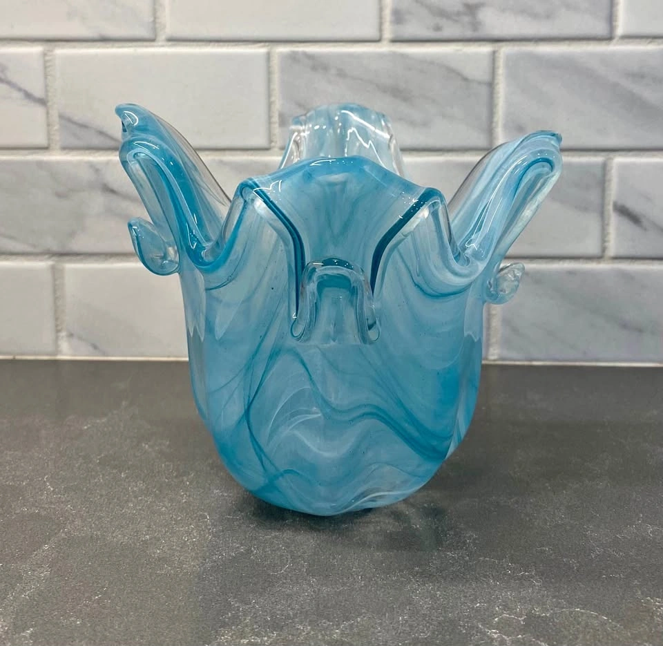 Vintage Murano Art Glass Vase