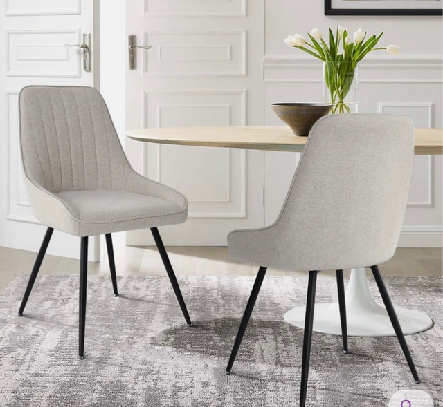 Brand New Gemini Fabric Dining Chair, 2-pack - photo 2