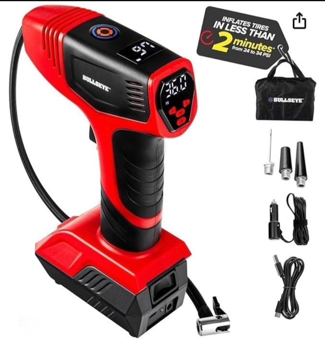 Bullseye Pro Portable Rechargeable Tire Inflator - photo 3
