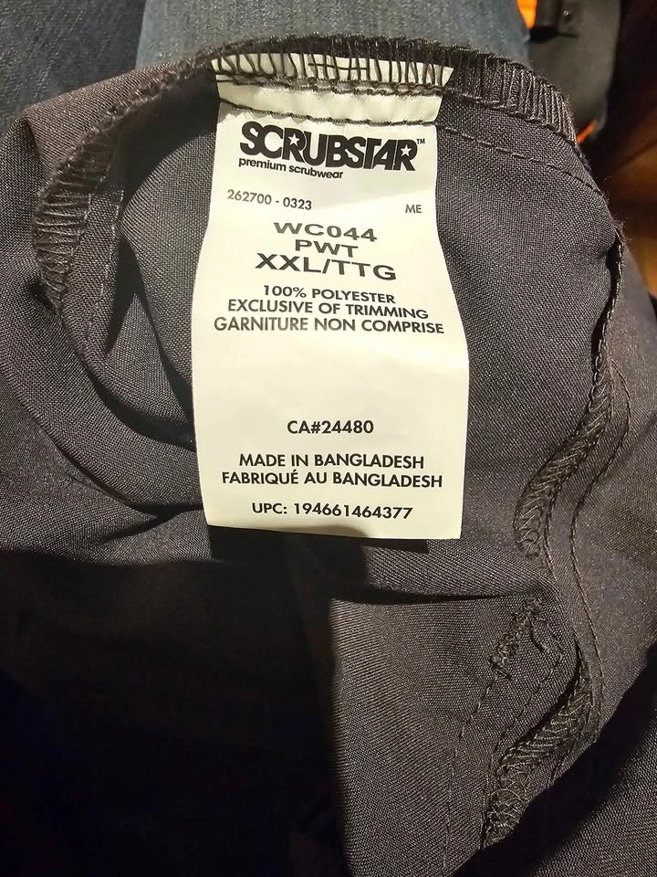 NWT Scrubstar Charcoal Gray Cargo Scrub Pants - XXL and 3XL - photo 4