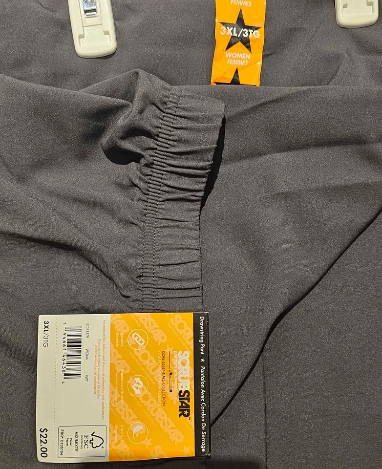 NWT Scrubstar Charcoal Gray Cargo Scrub Pants - XXL and 3XL - photo 5