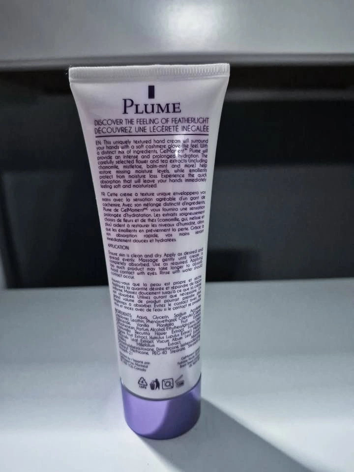 BRAND NEW! GelMoment Plume Featherlight Hand Cream 75 ml - photo 2