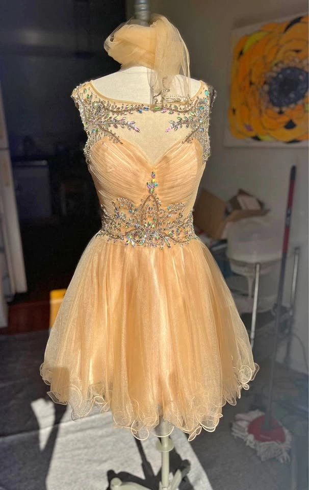 Formal Gold short Dress