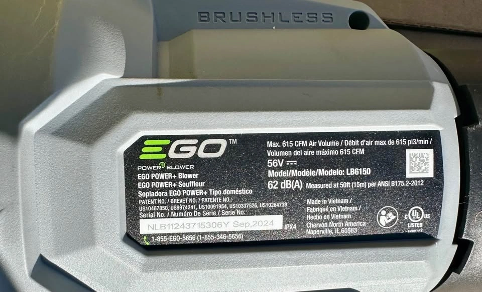EGO POWER+ 56V 615 CFM Lithium-Ion Cordless Leaf Blower - photo 2