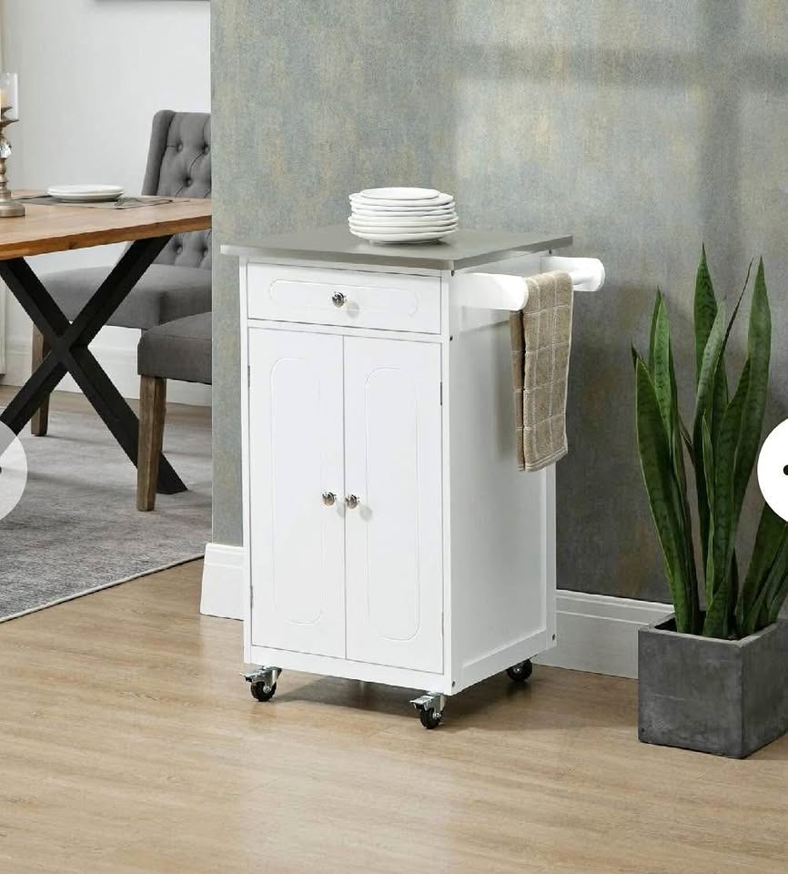 New open box kitchen island cart cabinet