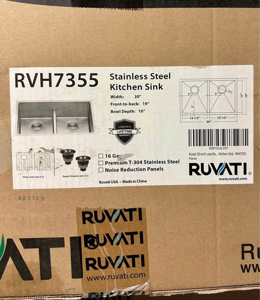 Ruvati Farmhouse Stainless Steel Kitchen Sink - photo 2