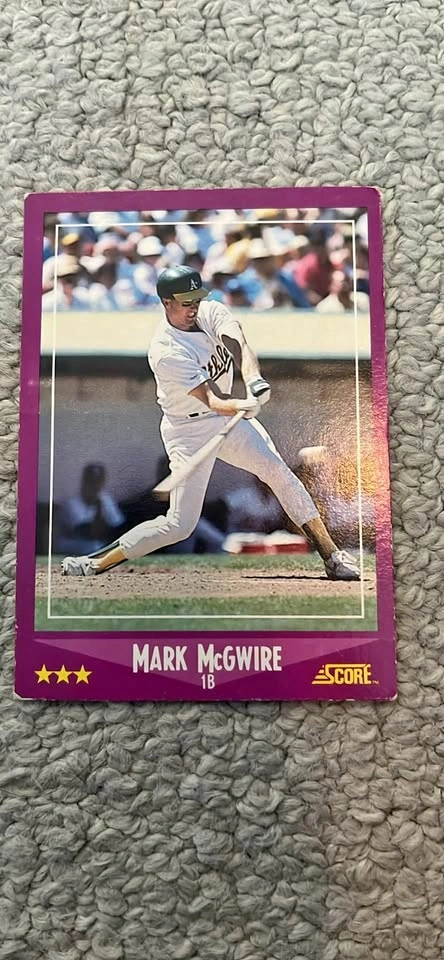 Mark McGwire #5 1988 Score Baseball Card