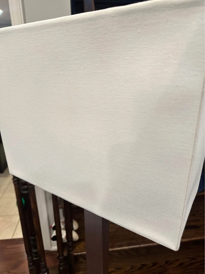 Ikea Modern Brushed Metal Floor Lamp with Rectangular Shade - photo 2