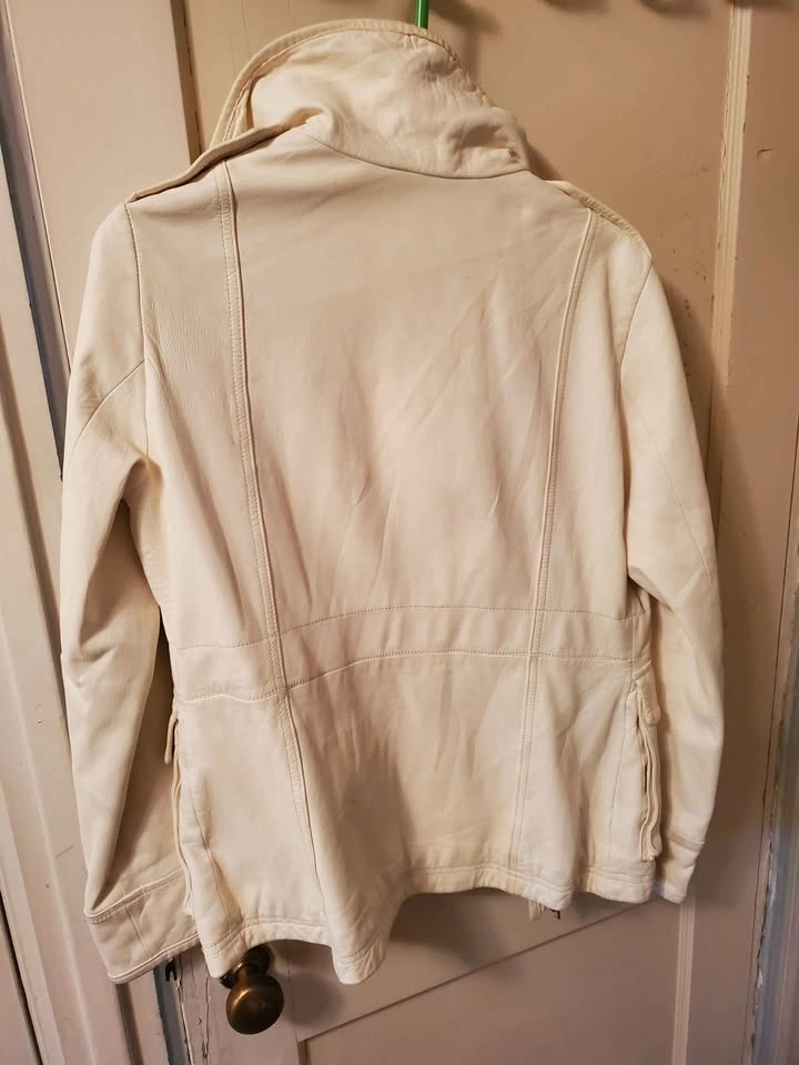 White Leather Jacket - photo 2