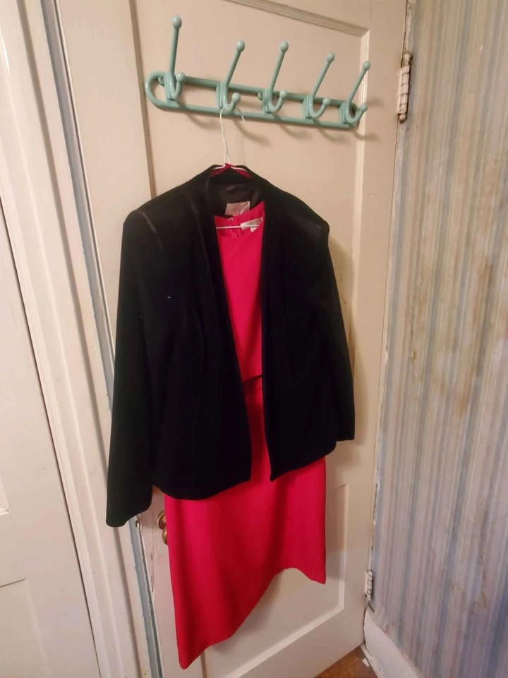Red Dress with Jacket - photo 3