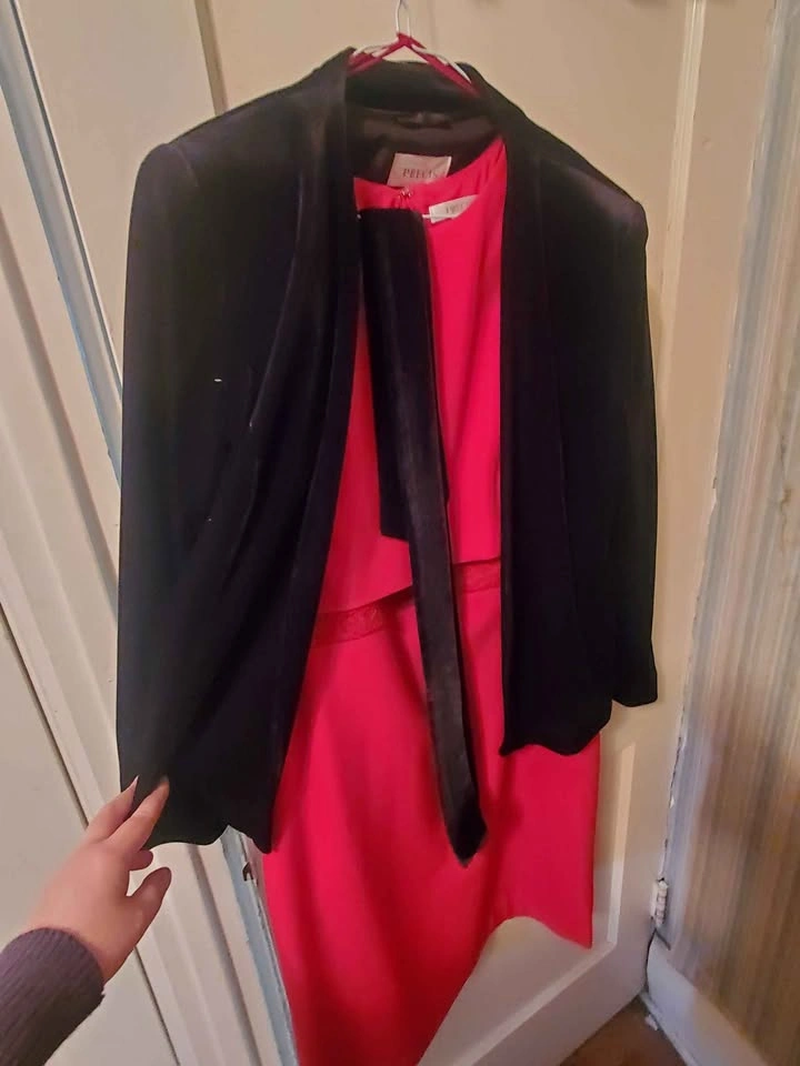 Red Dress with Jacket - photo 5