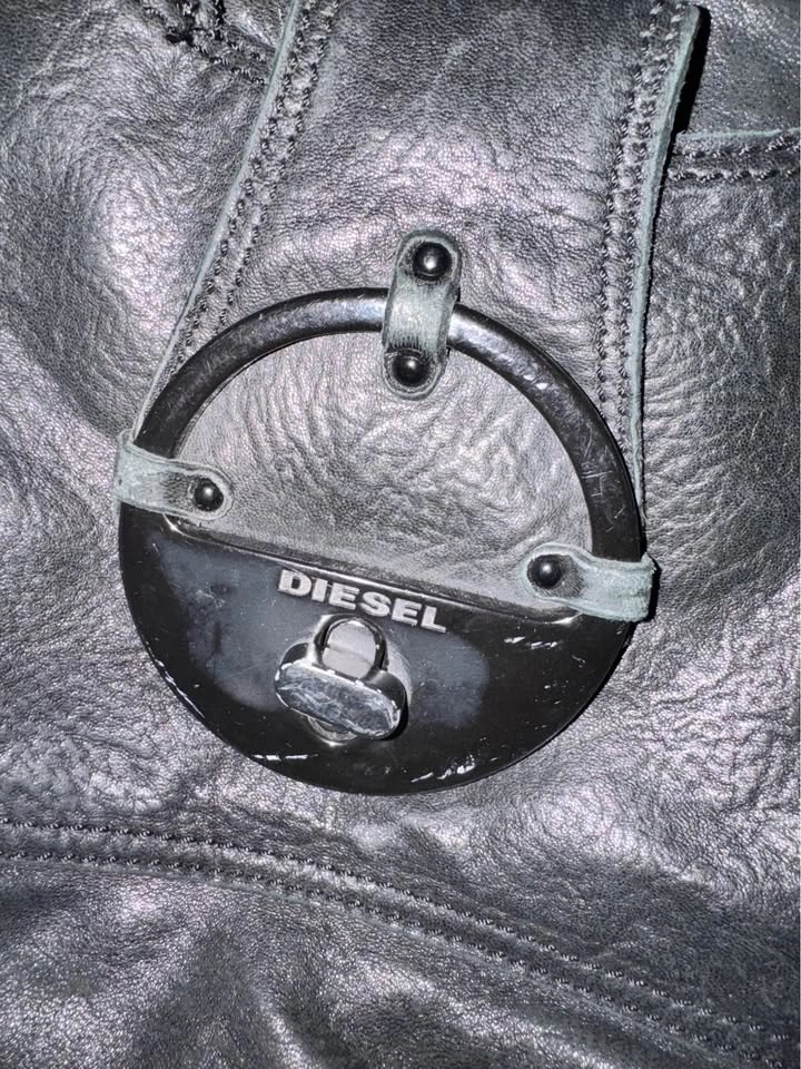Diesel Black Leather Shoulder Bag - Vintage - photo 2