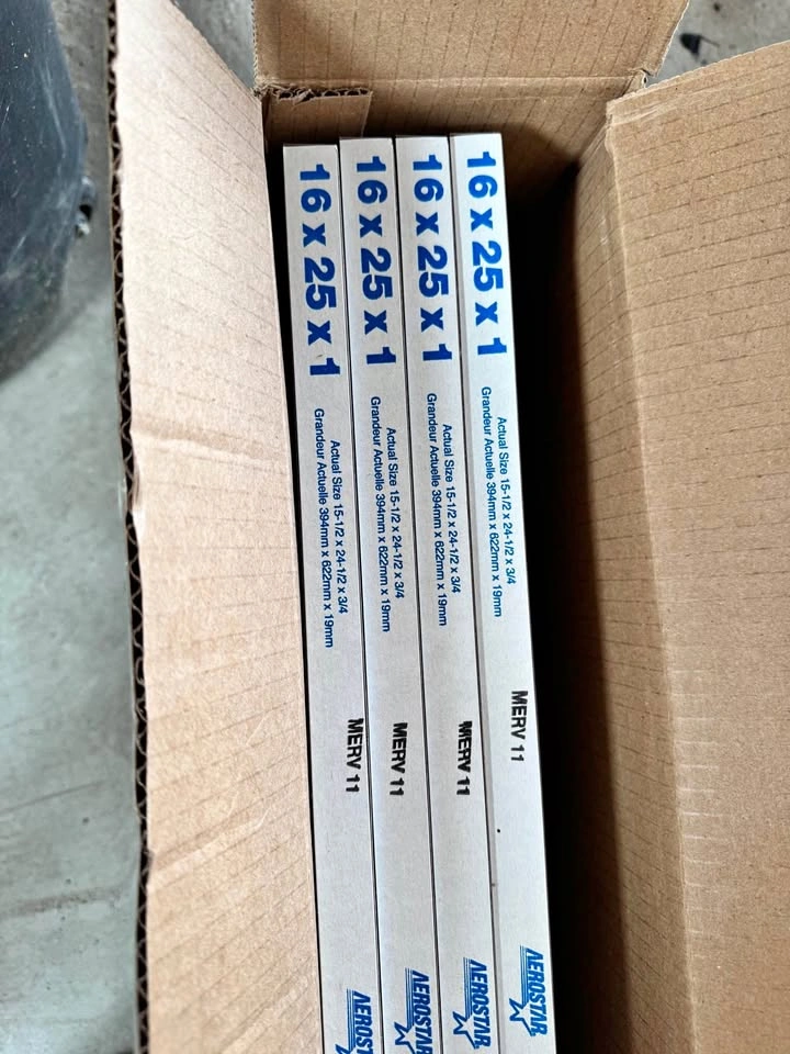 Aerostar MERV 11 Air Filters 16x25x1 BRAND NEW qty 4
