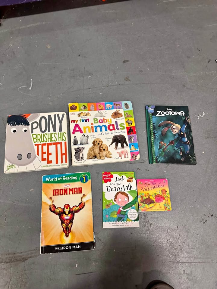 Lot of 6 Children’s Books (Disney, Marvel, Classics)