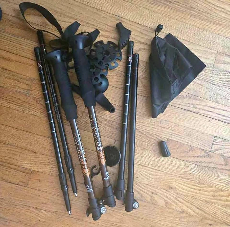 Adjustable Aluminum Trekking Poles with Accessories