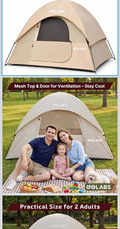 Golabs CT1 2 Person Camping Tent - brand new