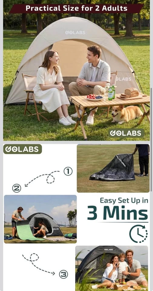 Golabs CT1 2 Person Camping Tent - brand new - photo 2