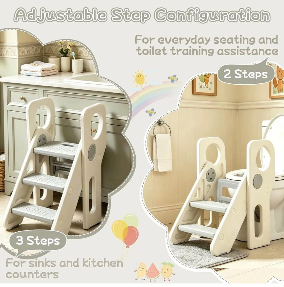 Folding 3-Step Toddler Stool - photo 2