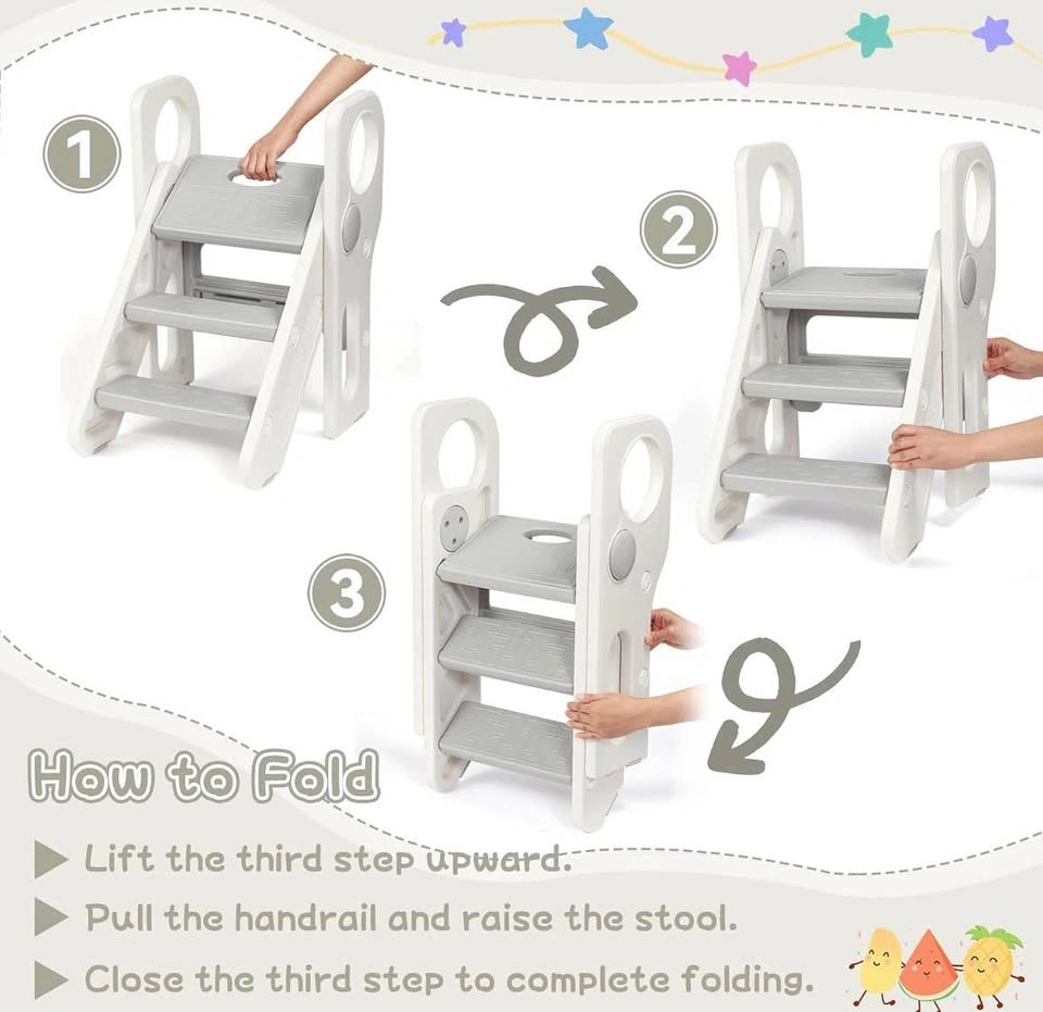 Folding 3-Step Toddler Stool - photo 4