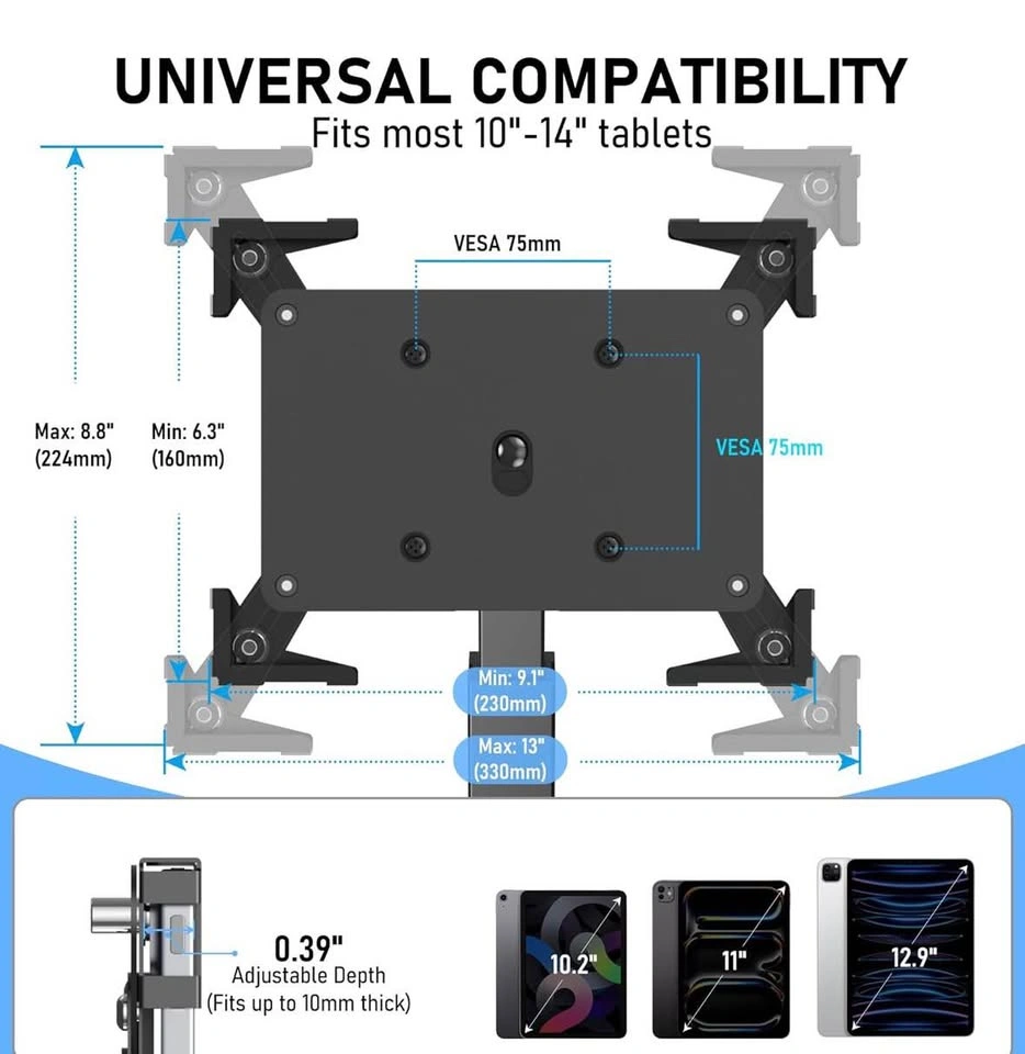 Universal Adjustable Tablet POS Stand - photo 3