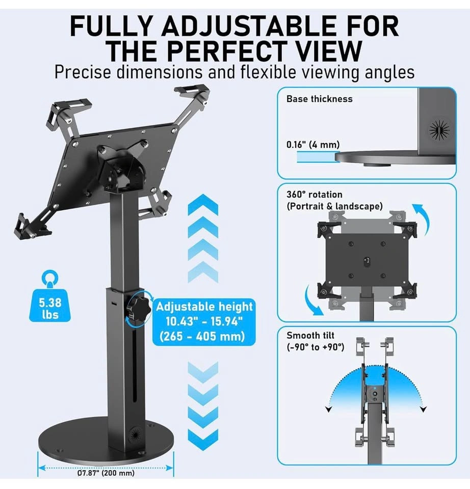 Universal Adjustable Tablet POS Stand - photo 5