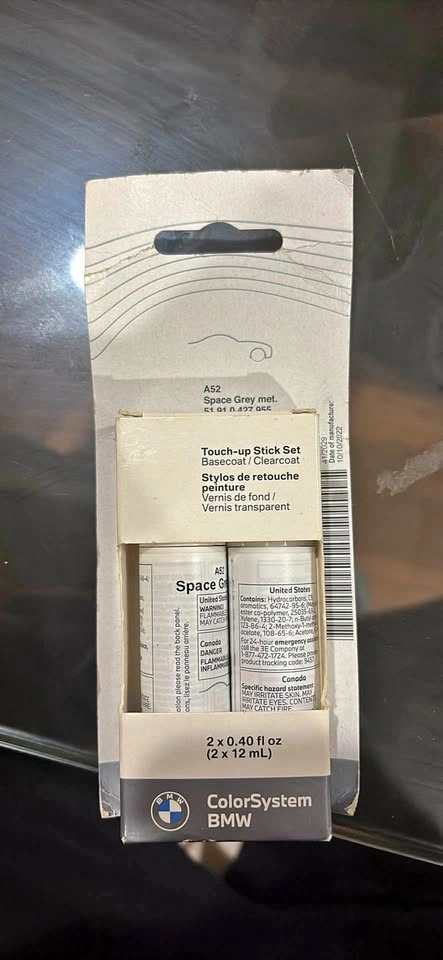 BMW ColorSystem A52 Space Grey Met Touch-up Stick Set