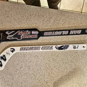 Vancouver Canucks Mini Hockey Sticks - Dan Cloutier & Todd Bertu