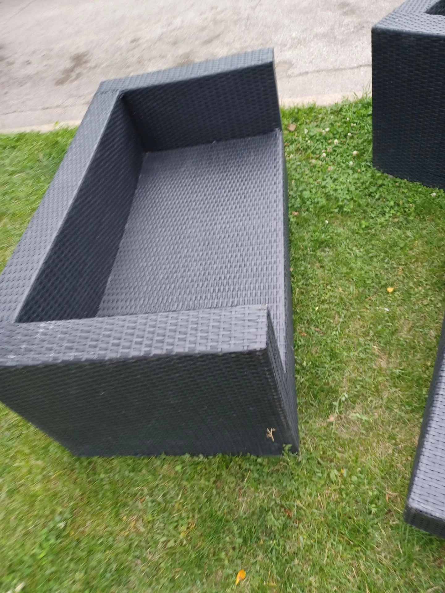 3 piece patio wicker style set solid - photo 3