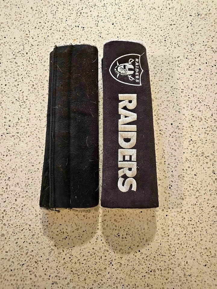 NFL Las Vegas Raiders Seat Belt Covers