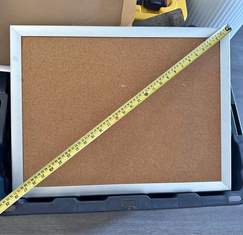 Framed Cork Bulletin Board