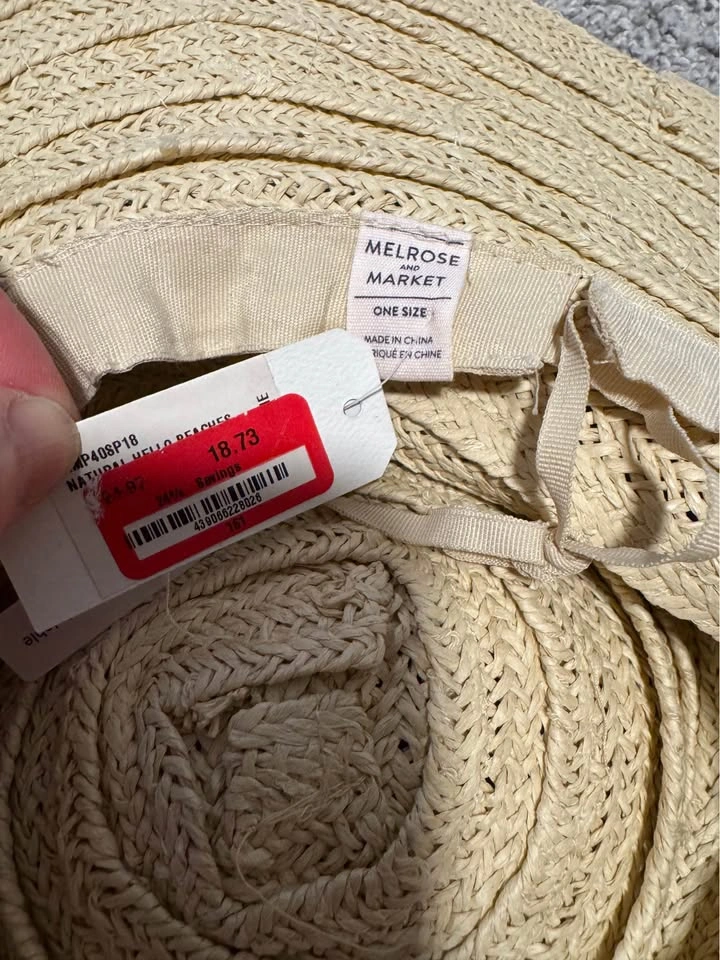 “Hello Beaches” Straw Sun Hat - photo 3