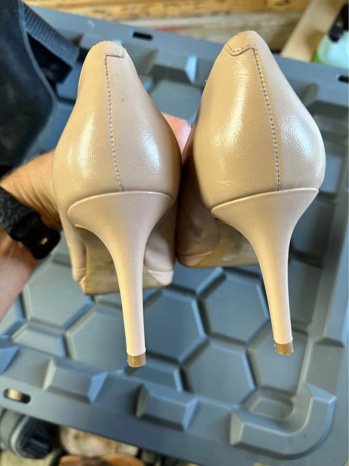 Nine West Peep toe heel size 10 - photo 4