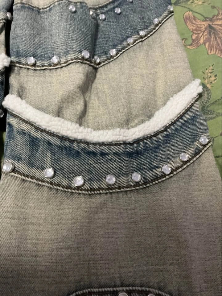 Gunzinii Denim Company Studded Patchwork Jeans Size 32 - photo 5