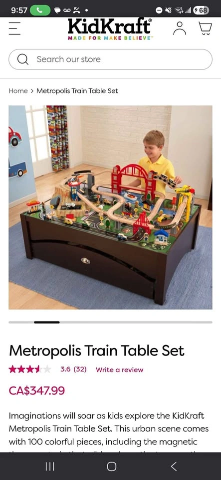 Kid Kraft Train Table