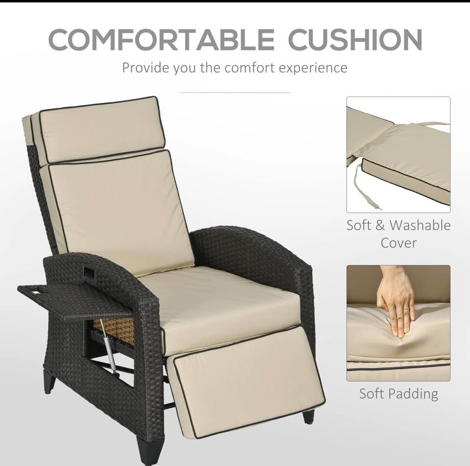 Outdoor Recliner Chair with Cushion - photo 5