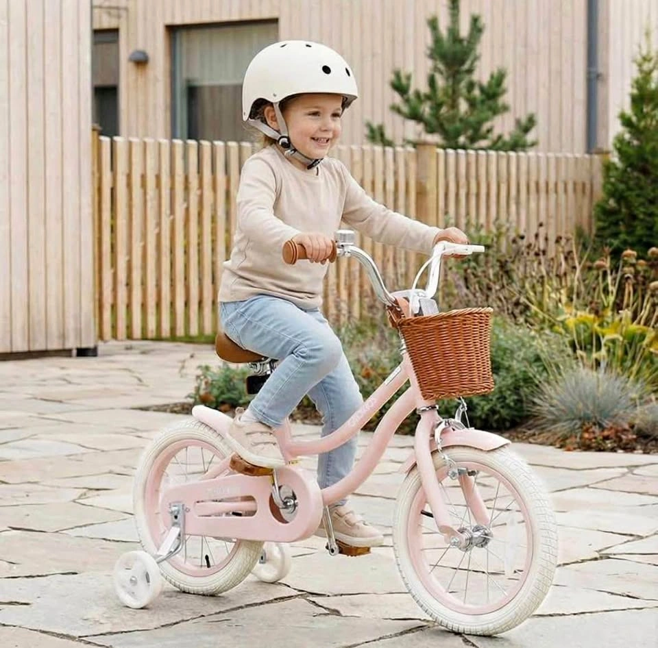 OLAKIDS Kids Bike, 14 Inch Toddlers Bike for Girls Ages 3-8