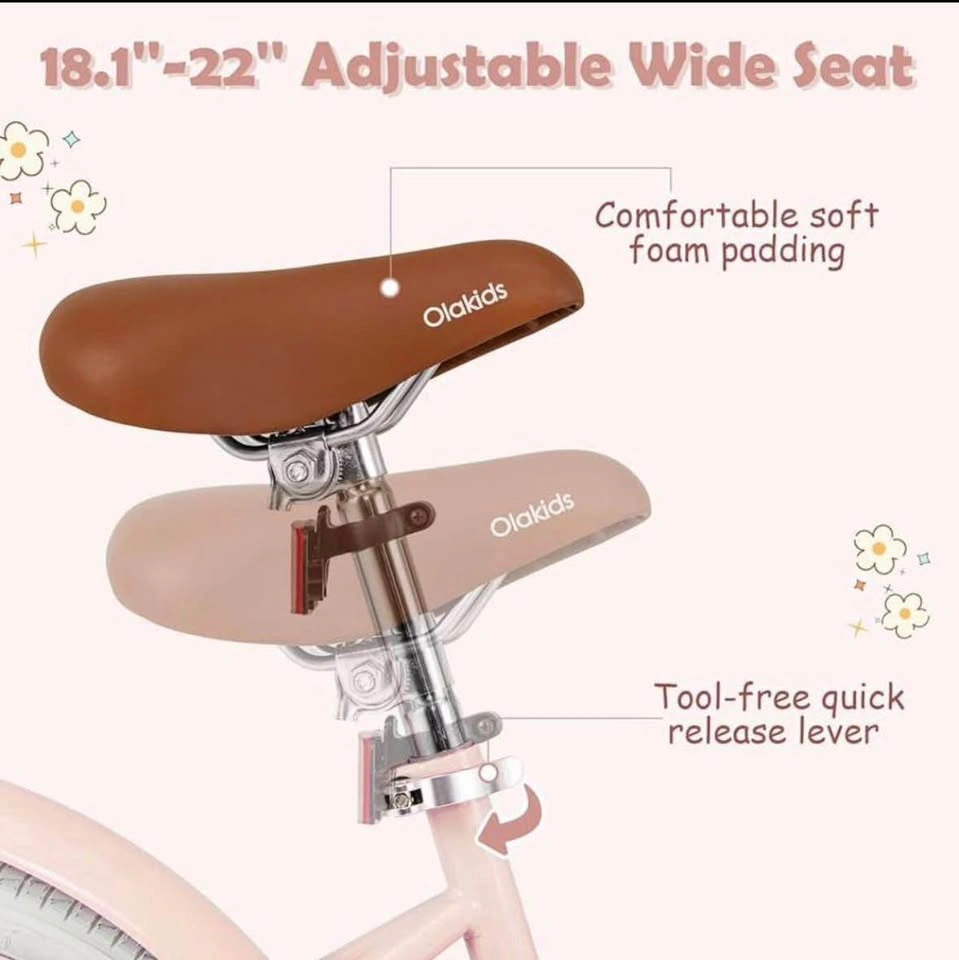 OLAKIDS Kids Bike, 14 Inch Toddlers Bike for Girls Ages 3-8 - photo 5