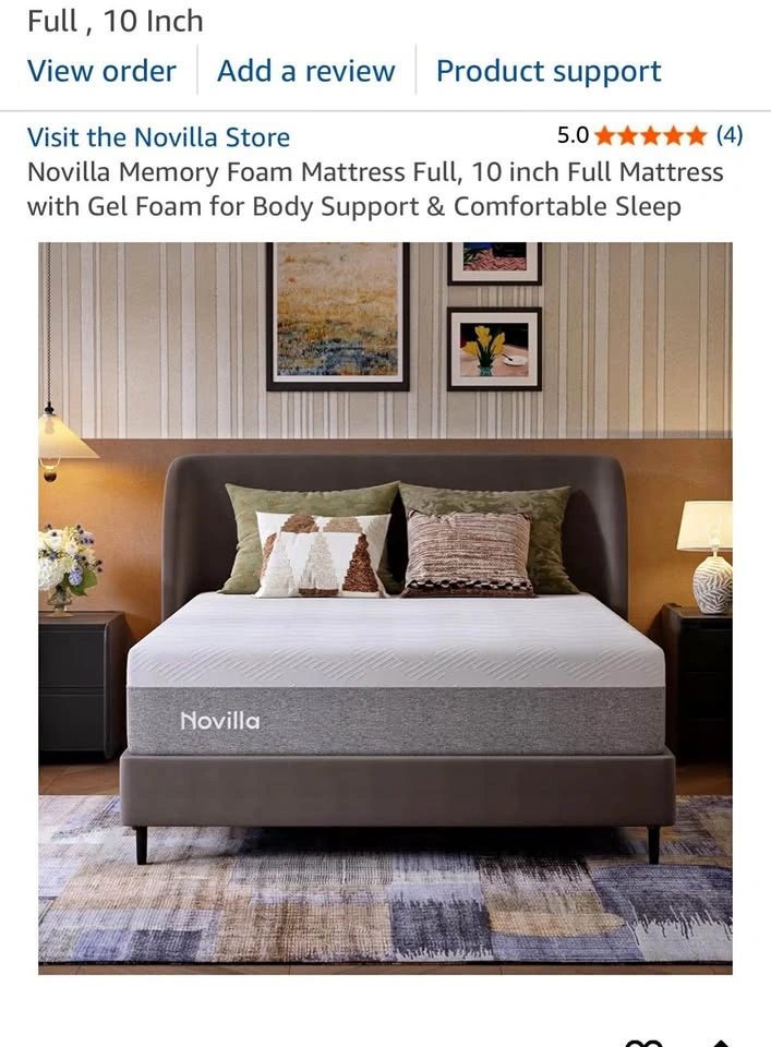 Full size Memory Foam Mattress 10 inch Brand new in box