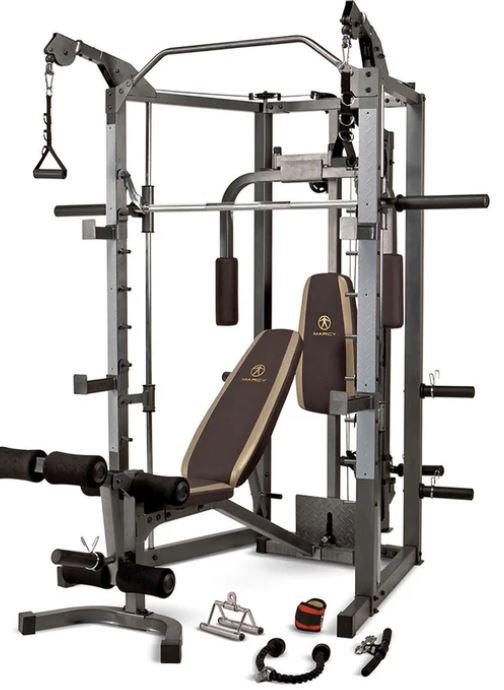Marcy All-in-One Gym Cage + Weight Plates (115 lb Set) - photo 2