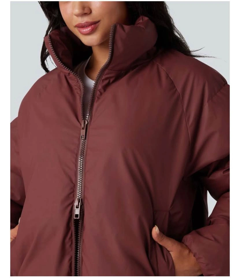 Casual Puffer Jacket with drawstrings - photo 3