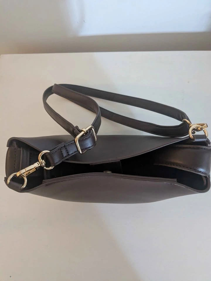 Chocolate brown shoulder bag - photo 2