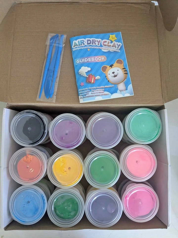 Air dry clay - 24 colours