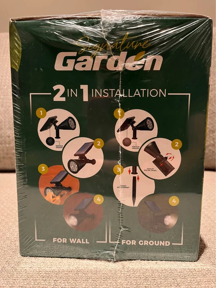 Signature Garden Solar LED Spotlights (4-Pack) - Sealed - photo 2