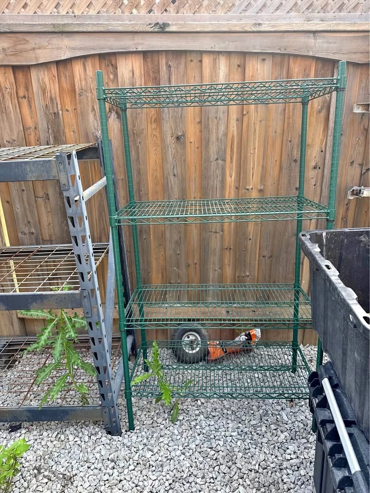 Garage shelving unit, water proof