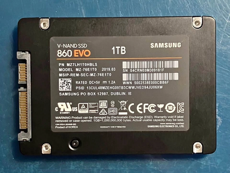 Samsung 860 EVO V-NAND SSD 1TB