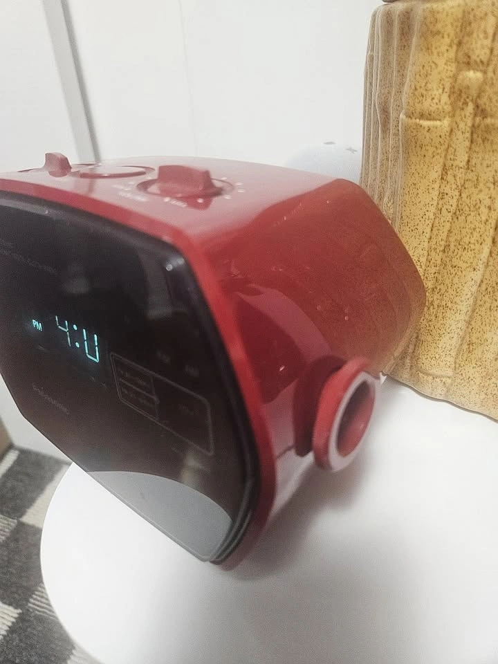 Vintage Red MCM Panasonic Clock Radio - Made in Japan - photo 4