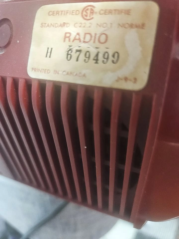 Vintage Red MCM Panasonic Clock Radio - Made in Japan - photo 5