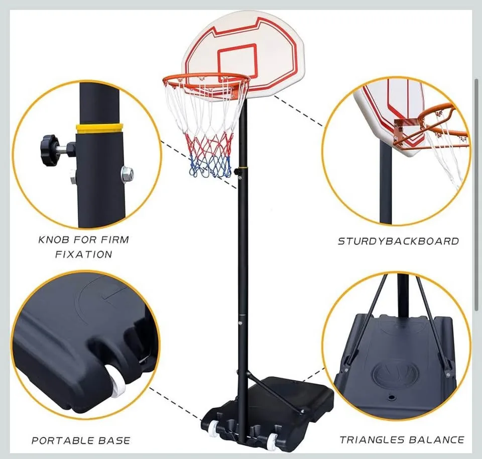 Touch Fish Kids Height-Adjustable Basketball Hoop image indicator(4)